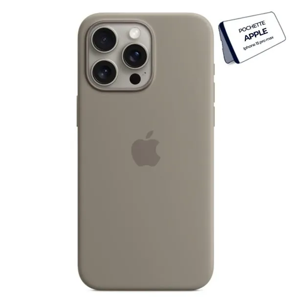 Pochette silicone MagSafe iPhone 15 Pro Max