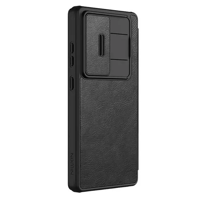 Pochette cuir Nillkin Qin Pro Galaxy S25 Ultra vue 3