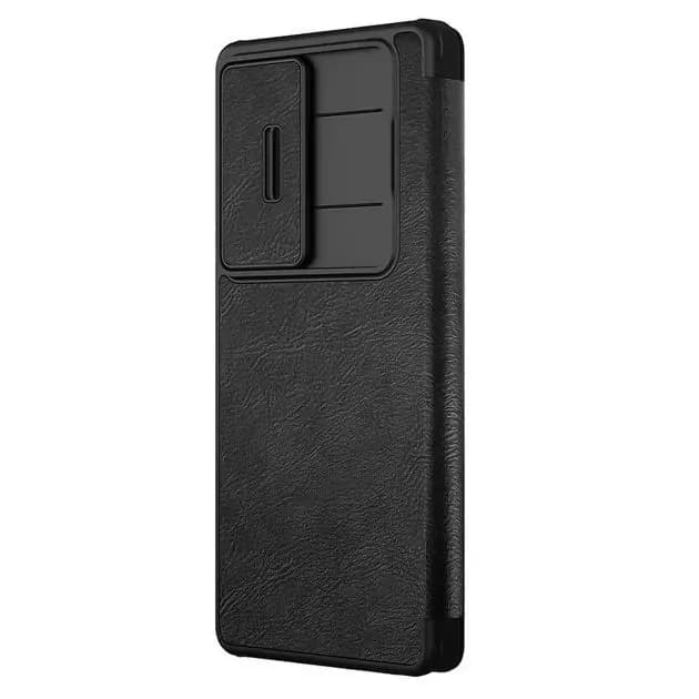 Pochette cuir Nillkin Qin Pro Galaxy S25 Ultra vue 4